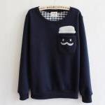 Thickened Cashmere Fashion Doll Head Sweater