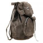 Cute Elephant Canvas Backpack