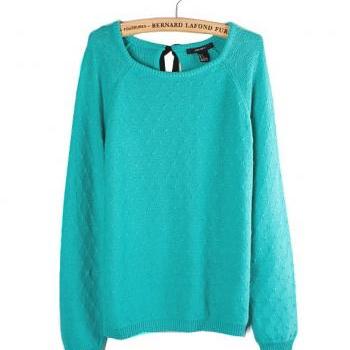 Blue Round Neck Small Holl..